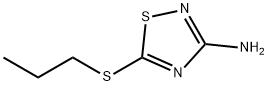 3-AMINO-5-PROPYLTHIO-1,2,4-THIADIAZOLE Struktur