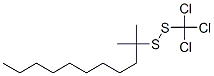 tert-dodecyl trichloromethyl disulphide  Struktur