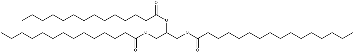 1,2-ditetradecanoyl-3-hexadecanoyl-rac-glycerol Struktur