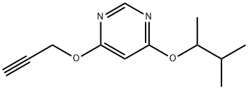 Pyrimidine, 4-(1,2-dimethylpropoxy)-6-(2-propynyloxy)- (9CI) Struktur