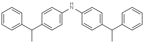 4-(1-phenylethyl)-N-[4-(1-phenylethyl)phenyl]aniline Struktur