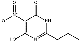 6-HYDROXY-5-NITRO-2-PROPYL-4(3H)-PYRIMIDINONE Struktur