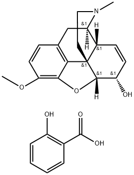 Codeine salicylate Struktur