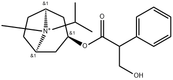 8-Azoniabicyclo[3.2.1]octane, 3-(3-hydroxy-1-oxo-2-phenylpropoxy)-8-methyl-8-(1-methylethyl)-, (endo,syn)- Struktur