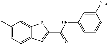 Benzo[b]thiophene-2-carboxamide, N-(3-aminophenyl)-6-methyl- (9CI) Struktur