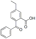 2-benzoyl-5-ethyl-benzoic acid Struktur