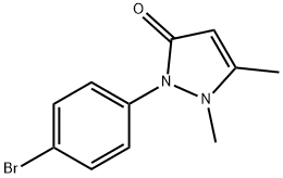 1,2-Dihydro-2-(4-bromophenyl)-1,5-dimethyl-3H-pyrazol-3-one Struktur