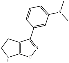 Benzenamine, 3-(5,6-dihydro-4H-pyrrolo[3,2-d]isoxazol-3-yl)-N,N-dimethyl- (9CI) Struktur