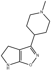 4H-Pyrrolo[3,2-d]isoxazole,5,6-dihydro-3-(1-methyl-4-piperidinyl)-(9CI) Struktur