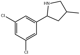 Pyrrolidine, 2-(3,5-dichlorophenyl)-4-methyl- (9CI) Struktur