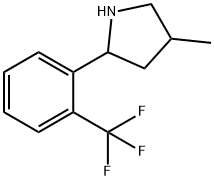 Pyrrolidine, 4-methyl-2-[2-(trifluoromethyl)phenyl]- (9CI) Struktur