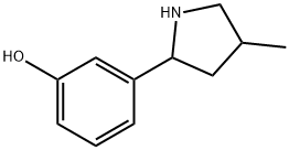 Phenol, 3-(4-methyl-2-pyrrolidinyl)- (9CI) Struktur