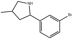 Pyrrolidine, 2-(3-bromophenyl)-4-methyl- (9CI) Struktur