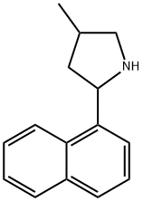 Pyrrolidine, 4-methyl-2-(1-naphthalenyl)- (9CI) Struktur