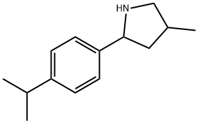 Pyrrolidine, 4-methyl-2-[4-(1-methylethyl)phenyl]- (9CI) Struktur