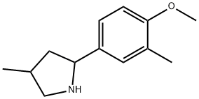 Pyrrolidine, 2-(4-methoxy-3-methylphenyl)-4-methyl- (9CI) Struktur