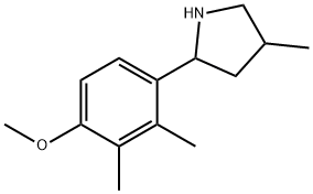 Pyrrolidine, 2-(4-methoxy-2,3-dimethylphenyl)-4-methyl- (9CI) Struktur