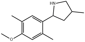 Pyrrolidine, 2-(4-methoxy-2,5-dimethylphenyl)-4-methyl- (9CI) Struktur