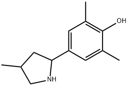 Phenol, 2,6-dimethyl-4-(4-methyl-2-pyrrolidinyl)- (9CI) Struktur