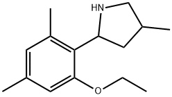 Pyrrolidine, 2-(2-ethoxy-4,6-dimethylphenyl)-4-methyl- (9CI) Struktur