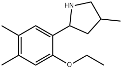 Pyrrolidine, 2-(2-ethoxy-4,5-dimethylphenyl)-4-methyl- (9CI) Struktur