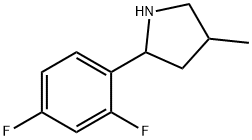 Pyrrolidine, 2-(2,4-difluorophenyl)-4-methyl- (9CI) Struktur