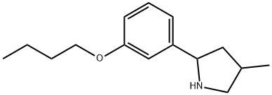 Pyrrolidine, 2-(3-butoxyphenyl)-4-methyl- (9CI) Struktur