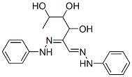 5,6-bis(phenylhydrazinylidene)hexane-2,3,4-triol Struktur