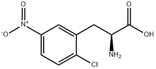 DL-2-Chloro-5-nitrophenylalanine Struktur