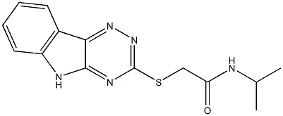 Acetamide, N-(1-methylethyl)-2-(2H-1,2,4-triazino[5,6-b]indol-3-ylthio)- (9CI) Struktur