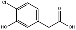 4-chloro-3-hydroxyphenylacetic acid Struktur