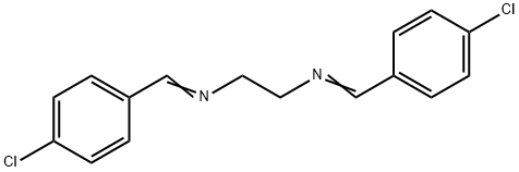 BIS(P-CHLOROBENZYLIDENE)-ETHYLENEDIAMINE Struktur