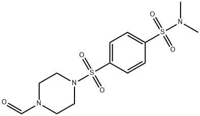 Benzenesulfonamide, 4-[(4-formyl-1-piperazinyl)sulfonyl]-N,N-dimethyl- (9CI) Struktur