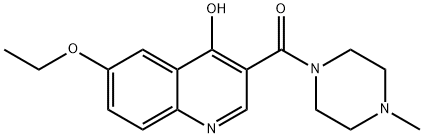 Piperazine, 1-[(6-ethoxy-4-hydroxy-3-quinolinyl)carbonyl]-4-methyl- (9CI) Struktur