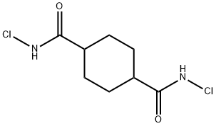 N,N'-Dichloro-1,4-cyclohexanedicarboxamide Struktur