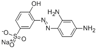 sodium 3-[(2,4-diaminophenyl)azo]-4-hydroxybenzenesulphonate  Struktur