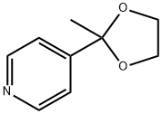 4-(2-METHYL-1,3-DIOXOLAN-2-YL)PYRIDINE Struktur