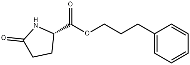 3-phenylpropyl 5-oxoprolinate  Struktur