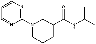 3-Piperidinecarboxamide,N-(1-methylethyl)-1-(2-pyrimidinyl)-(9CI) Struktur