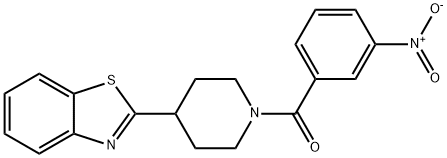 Piperidine, 4-(2-benzothiazolyl)-1-(3-nitrobenzoyl)- (9CI) Struktur