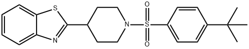 Piperidine, 4-(2-benzothiazolyl)-1-[[4-(1,1-dimethylethyl)phenyl]sulfonyl]- (9CI) Struktur