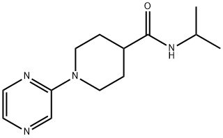 4-Piperidinecarboxamide,N-(1-methylethyl)-1-pyrazinyl-(9CI) Struktur