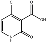 4-chloro-2-hydroxypyridine-3-carboxylic acid Struktur