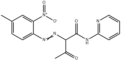 2-[(4-methyl-2-nitrophenyl)azo]-3-oxo-N-2-pyridylbutyramide Struktur