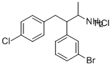 Benzenepropanamine, b-(3-bromophenyl)-4-chloro-a-methyl-, hydrochloride (9CI) Struktur