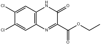 Ethyl 6,7-Dichloro-3,4-dihydro-3-oxo-2-quinoxalinecarboxylate Struktur