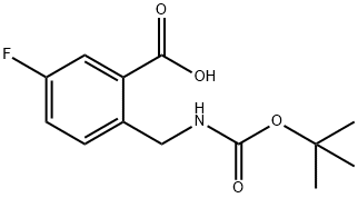 2-(BOC-AMINO)METHYL-5-FLUORO-BENZOIC ACID Struktur