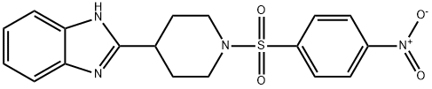 Piperidine, 4-(1H-benzimidazol-2-yl)-1-[(4-nitrophenyl)sulfonyl]- (9CI) Struktur