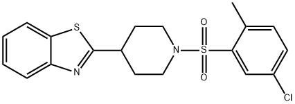 Piperidine, 4-(2-benzothiazolyl)-1-[(5-chloro-2-methylphenyl)sulfonyl]- (9CI) Struktur