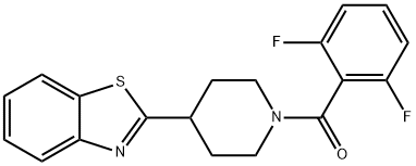 Piperidine, 4-(2-benzothiazolyl)-1-(2,6-difluorobenzoyl)- (9CI) Struktur